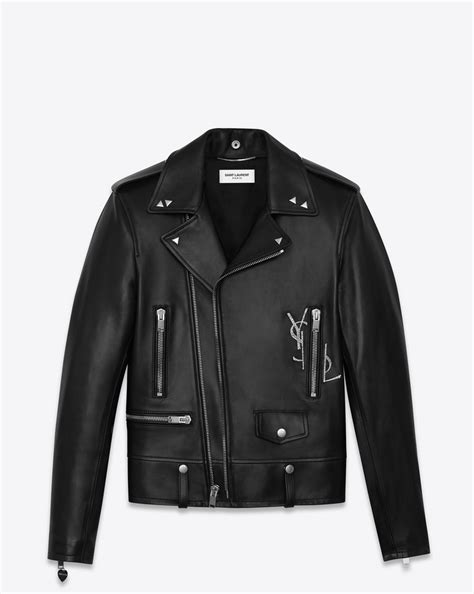 ysl jacket leather